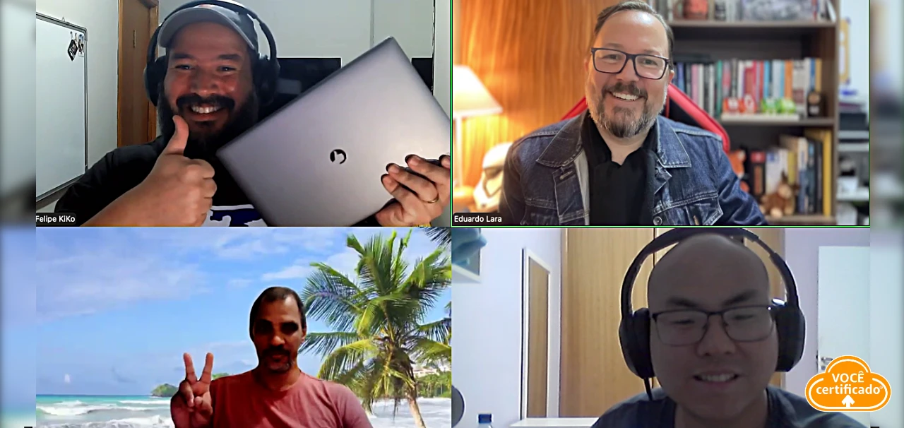 Participantes e palestrantes do Cloud Voices Connect, evento realizado online em 28 de agosto de 2026.