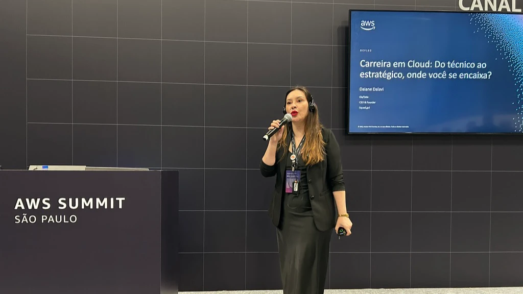 Daiane Dalavi no AWS Summit SP 2026