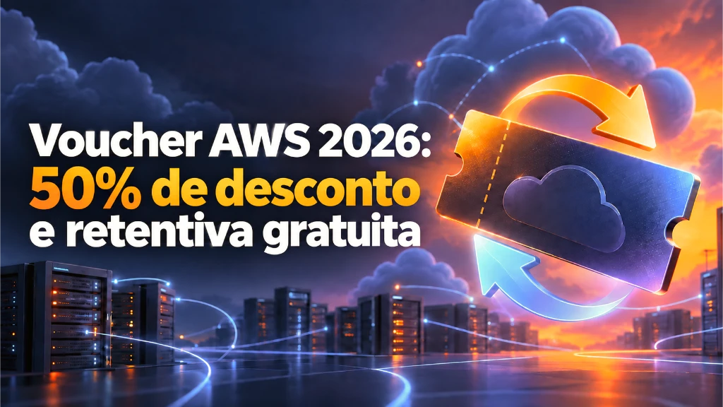 Voucher AWS 2026 com 50% de desconto e retake gratuito